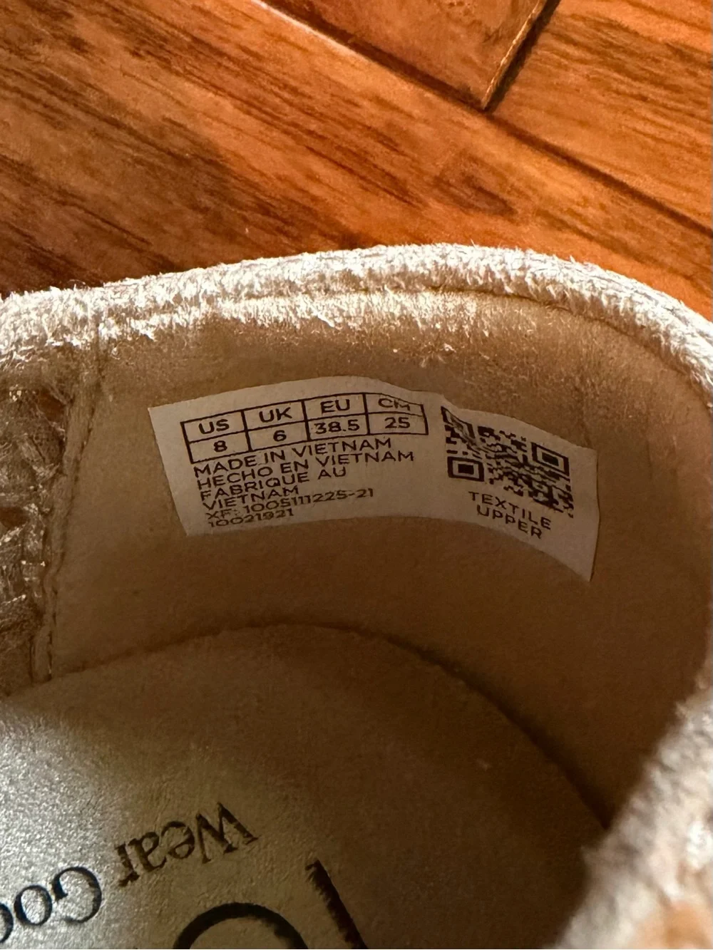 TOMS Women's Valencia Platform Woven Espadrille — Metallic champagne size 8